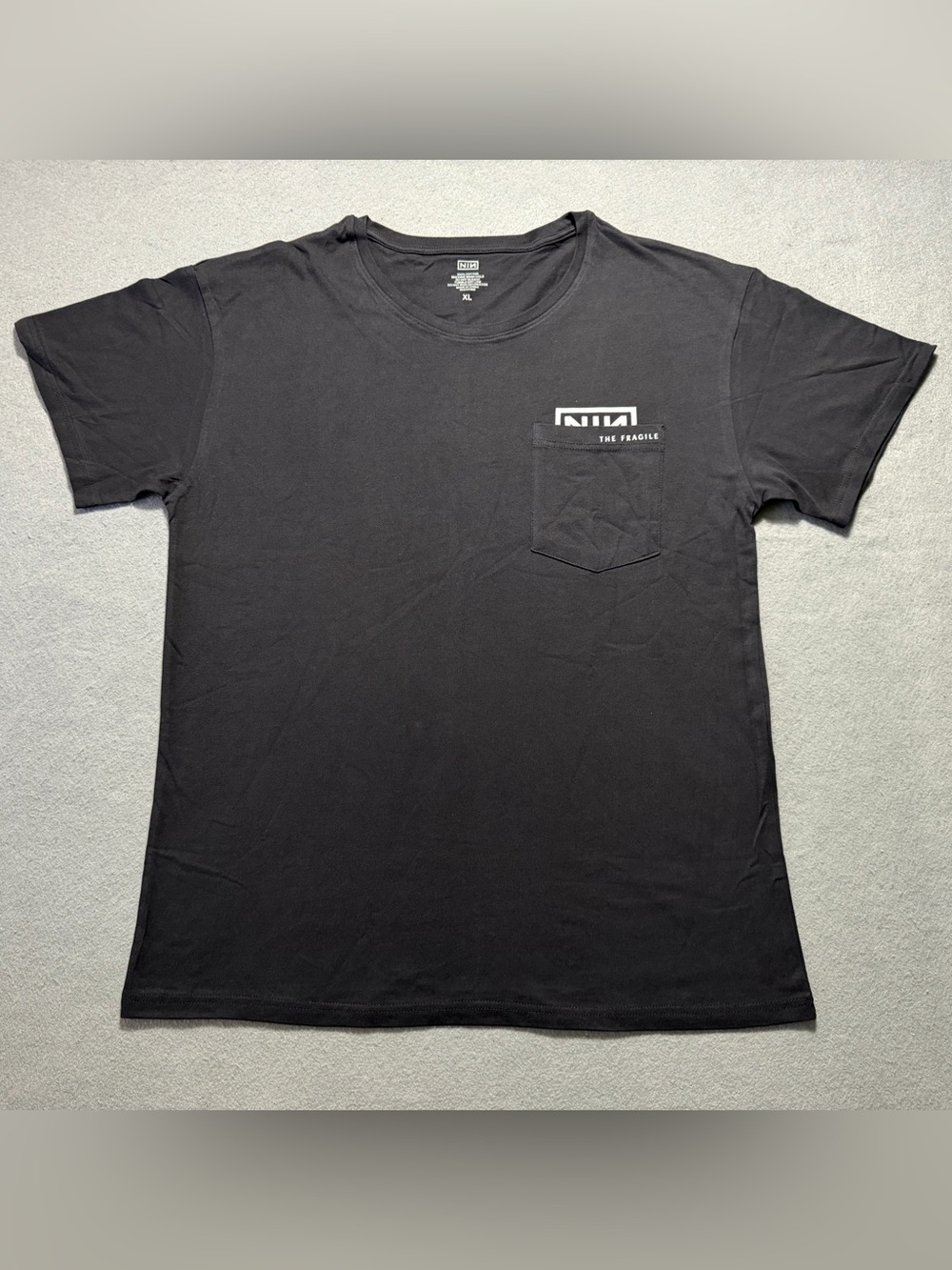 Nine Inch Nails The Fragile Pocket T-Shirt XL Black Limited Edition NIN Tee